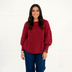 Chunky Cable Knit Sweater - Image 2