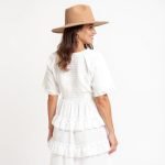 Alisa White Layered Dot Dress - Image 3