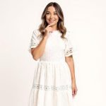 Elise White Maxi Dress - Image 5