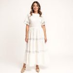 Elise White Maxi Dress - Image 2