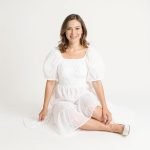 Sophia White Midi Dress - Image 4