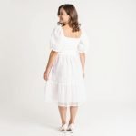 Sophia White Midi Dress - Image 6