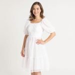 Sophia White Midi Dress - Image 5