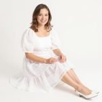 Sophia White Midi Dress - Image 2