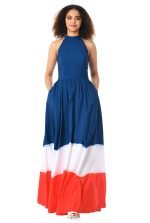 Allisson Halterneck Maxi Dress - Image 3