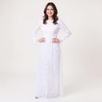 Monalisa Lace White Maxi Dress - Image 2