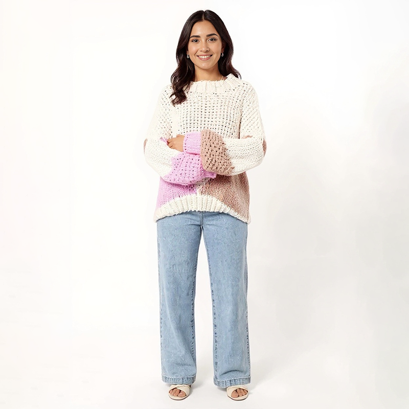 PicjamDownload-100 Koda Textured Knit Sweater - Image 1