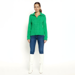 Green Cable Knit Sweater - Image 2