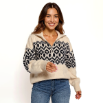 Eloise Zip Knit Sweater