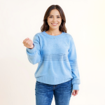 Skylar Pointelle Knit Pullover - Image 3