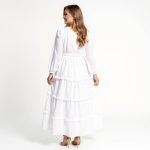 The Kelsee Elegant White Maxi Dress - Image 4