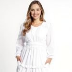The Kelsee Elegant White Maxi Dress - Image 5