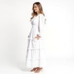 The Kelsee Elegant White Maxi Dress - Image 3