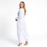 Priyanca White Embroidered Dress - Image 6