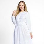 Priyanca White Embroidered Dress - Image 7