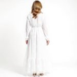 The Adea Modest White Maxi Dress - Image 6