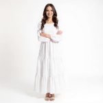 Revelina Elegant White Maxi Dress