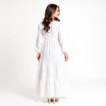 Revelina Elegant White Maxi Dress - Image 6