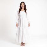 Revelina Elegant White Maxi Dress - Image 2