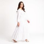 Revelina Elegant White Maxi Dress - Image 5