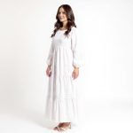 Revelina Elegant White Maxi Dress - Image 4