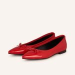 Patent Leather Flats Red