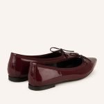 Patent Leather Flats Dark Red - Image 2