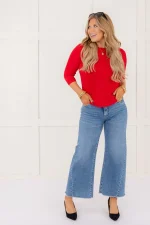 High-Waisted Wide-Leg Retro Denim - Image 2