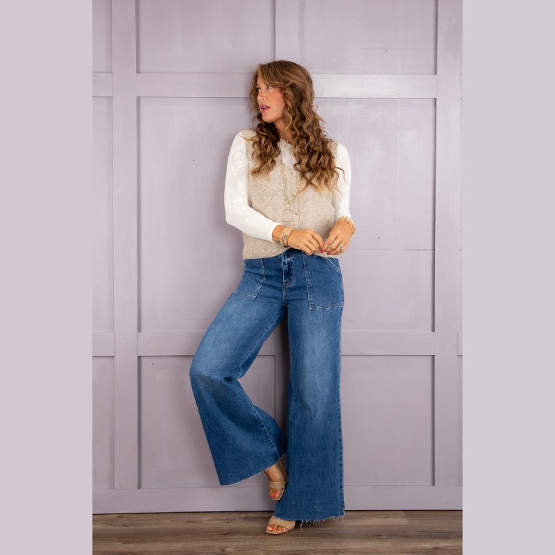 1G7A4063_1800x1800 Patch Pockets Wide-Leg Jeans - Image 1