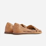 Ladies' Woven Strap Sandals Almond - Image 2