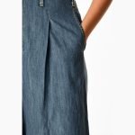 Waist Wide-Leg Denim Pants - Image 5