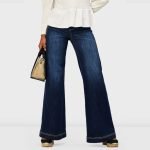 High-Rise Wide-Leg Denim Pants - Image 7
