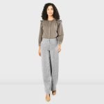 Wide-Leg Trousers Suiting Fabric - Image 10