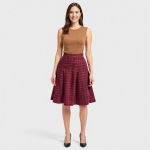 Peplum Skirt with Metallic Zip - Image 10