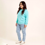Isabella Turquoise Knit Sweater - Image 3