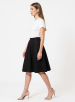 Peplum Skirt with Metallic Zip - Image 6