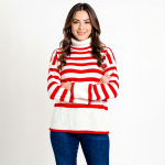 Red Striped Knitwear Bliss