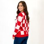 Lydia Checkerboard Knit Cardigan - Image 3