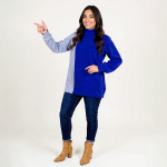 Elegant Royal Knit Sweater - Image 2