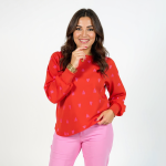 Rosalie Heart Print Sweater - Image 6