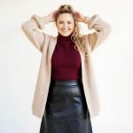 Cream Knit Open Cardigan - Image 4