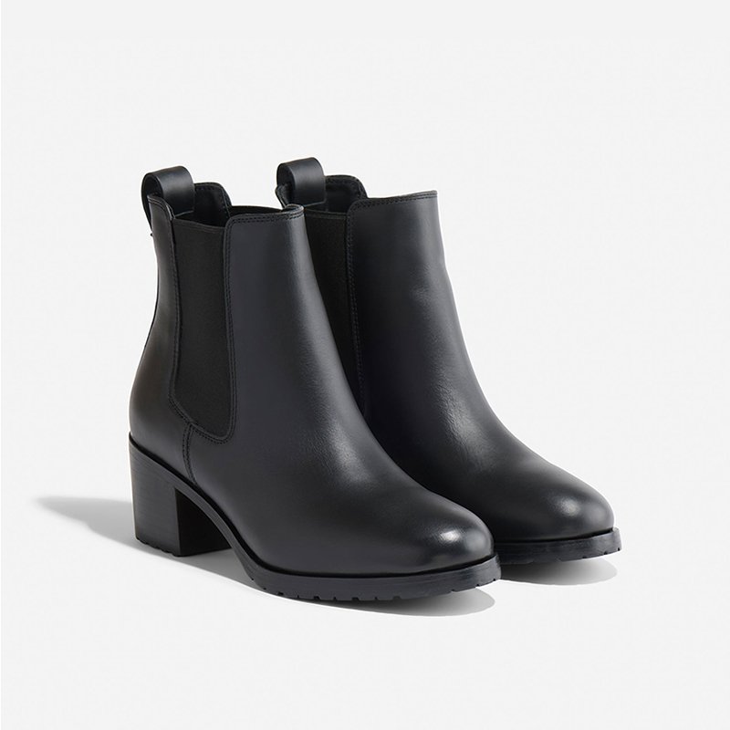 WF-2500-BLK_45_Pair-1 Ana All-Day Heeled Chelsea Boot Black - Image 1