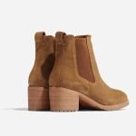 Ana All-Day Heeled Chelsea Taupe Suede - Image 3