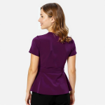 Crepe Peplum Cowl Neck Top - Image 6