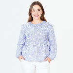 Violet Bloom Elegance Top - Image 2