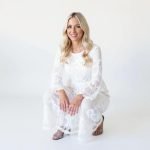 Allara White Lace Maxi Dress - Image 4