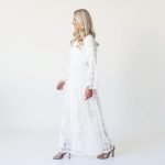 Allara White Lace Maxi Dress - Image 2