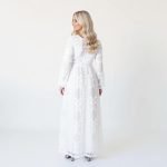 Allara White Lace Maxi Dress - Image 3