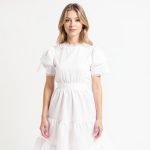 Clarisse White Midi Dress - Image 7
