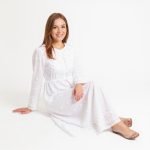 Clementina White Maxi Dress - Image 3
